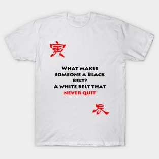 What makes someone a black belt? T-Shirt